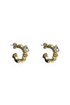 CHIARA FERRAGNI Cuoricino 18ct Gold Plated Hoop Earrings with Hearts