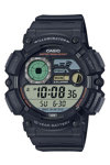 CASIO Collection Dual Time Chronograph Black Rubber Strap