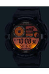 CASIO Collection Dual Time Chronograph Black Rubber Strap