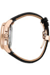 LUCIEN ROCHAT Iconic Chronograph Black Leather Bracelet