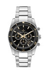 LUCIEN ROCHAT Leman Chronograph Silver Stainless Steel Bracelet