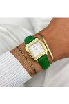 CLUSE Gracieuse Petite Green Leather Strap