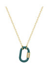 Gold Plated Sterling Silver Necklace with Enamel by KIKI Colour Collection