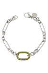 Rhodium Plated Sterling Silver Bracelet with Enamel by KIKI Colour Collection
