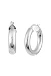 Rhodium Plated Sterling Silver Earrings by KIKI Core Collection