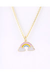 Gold plated Silver Necklace with Rainbow by Ino&Ibo