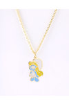 Gold plated Silver Necklace with Smurfette by Ino&Ibo