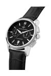 LUCIEN ROCHAT Iconic Automatic Chronograph Black Leather Strap