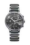 RADO Centrix Chronograph Grey Combined Materials Bracelet (R30122122)