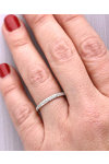 18ct White Gold Eternity Ring with Diamonds by Savvidis (No 54)