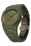 D1 MILANO Polycarbon Khaki Polycarbonate Bracelet