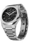 D1 MILANO Skeleton Automatic Silver Stainless Steel Bracelet