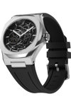 D1 MILANO Skeleton Automatic Black Rubber Strap