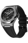 D1 MILANO Skeleton Automatic Black Rubber Strap