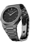 D1 MILANO Ultra Thin Grey Stainless Steel Bracelet