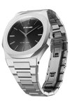 D1 MILANO Ultra Thin Silver Stainless Steel Bracelet