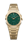 D1 MILANO Ultra Thin Gold Stainless Steel Bracelet