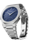 D1 MILANO Ultra Thin Silver Stainless Steel Bracelet