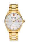 SWISS MILITARY HANOWA Roadrunner Gold Stainless Steel Bracelet