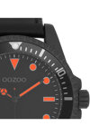 OOZOO Timepieces Black Leather Strap