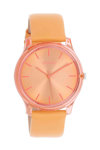 OOZOO Timepieces Orange Leather Strap