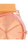 OOZOO Timepieces Orange Leather Strap