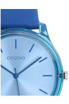 OOZOO Timepieces Blue Leather Strap