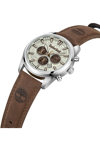 TIMBERLAND Northbridge Dual Time Brown Leather Strap