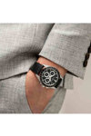 HAMILTON Jazzmaster Performer Automatic Chronograph Black Leather Strap