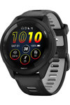 GARMIN Forerunner 265 with Black/Powder Gray Silicone Band