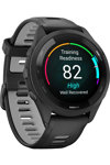 GARMIN Forerunner 265 with Black/Powder Gray Silicone Band