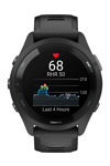 GARMIN Forerunner 265 with Black/Powder Gray Silicone Band