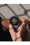 GARMIN Forerunner 265 with Aqua/Black Silicone Band