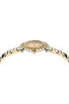 VERSACE Greca Twist Two Tone Stainless Steel Bracelet