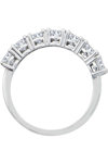 Ring Half Eternity 14ct White Gold with Zircon FaCaDoro (No 53)