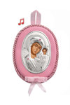 Ino&Ibo Kids religious icon in Sterling Silver and Leather with Music