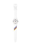 SWATCH Merry-Go-Round Squares Multicolor Silicone Strap