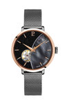 PIERRE LANNIER Celeste Automatic Dark Grey Stainless Steel Bracelet