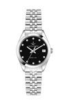 LUCIEN ROCHAT Madame Diamonds Silver Stainless Steel Bracelet