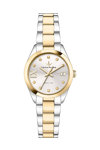 LUCIEN ROCHAT Madame Diamonds Two Tone Stainless Steel Bracelet