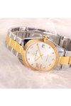 LUCIEN ROCHAT Madame Diamonds Two Tone Stainless Steel Bracelet