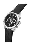 LUCIEN ROCHAT Leman Chronograph Black Leather Strap