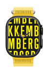 BIKKEMBERGS Big Smartwatch Yellow Silicone Strap