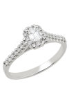 14ct White Gold Solitaire Engagement Ring with Diamonds by  SAVVIDIS (Νο 53)