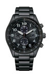 CITIZEN Eco-Drive Chronograph Black Stainless Steel Bracelet