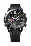 CASIO Edifice Sospensione Dual Time Chronograph Black Rubber Strap