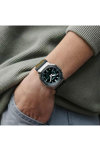 G-SHOCK Dual Time Chronograph Olive Green Fabric Strap