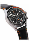 LEDOM Veritage Chronograph Black Leather Strap