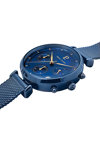 PIERRE LANNIER Lutecia Chronograph Blue Stainless Steel Bracelet