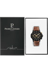 PIERRE LANNIER Sentinelle Chronograph Brown Leather Strap